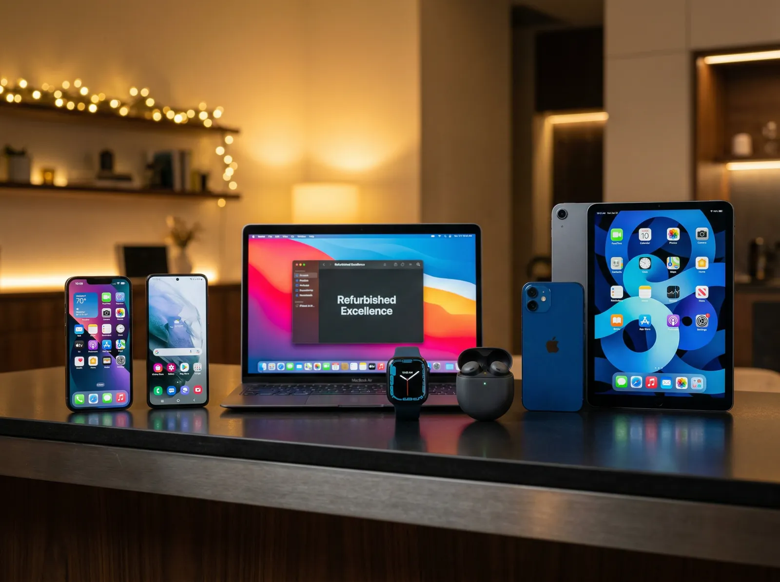 Refurbished iPhone 15 Pro Max in natural titanium